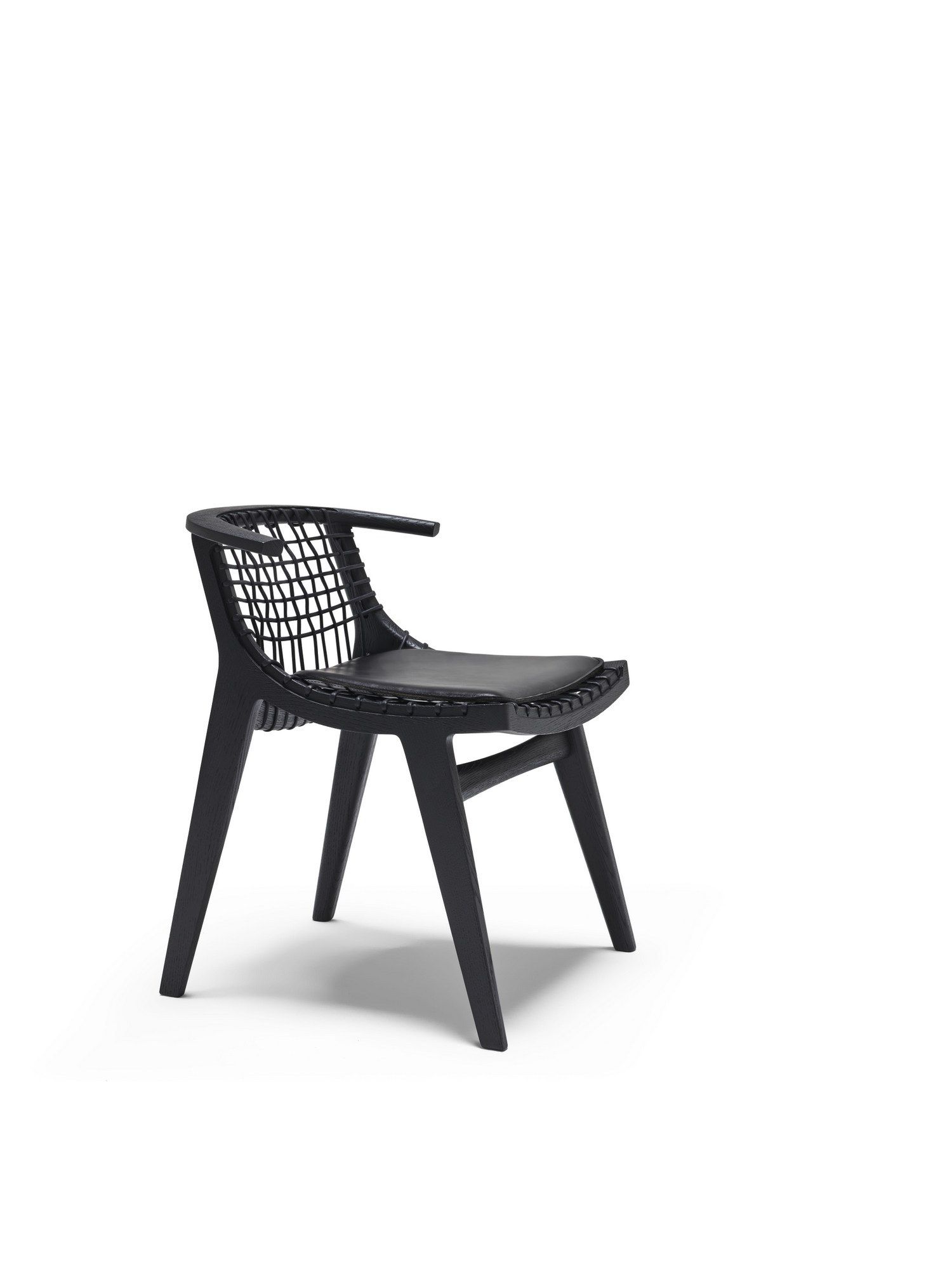 Стул из дуба и плетеной веревки Knoll Klismos ARCH-00078056 - Вид №6