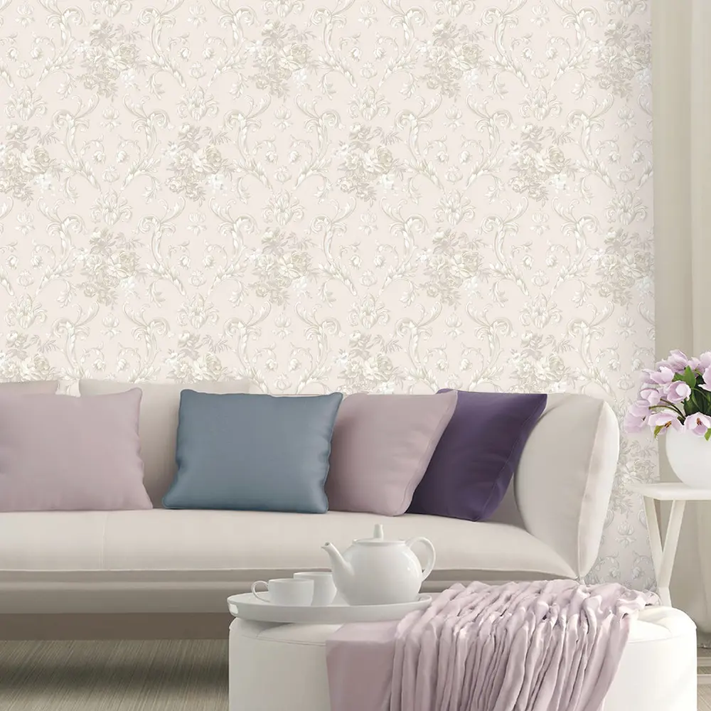 Обои флизелиновые Erismann Elegance бежевые 1.06 м 4391-2 82136412 STLM-2051924 - Вид №1