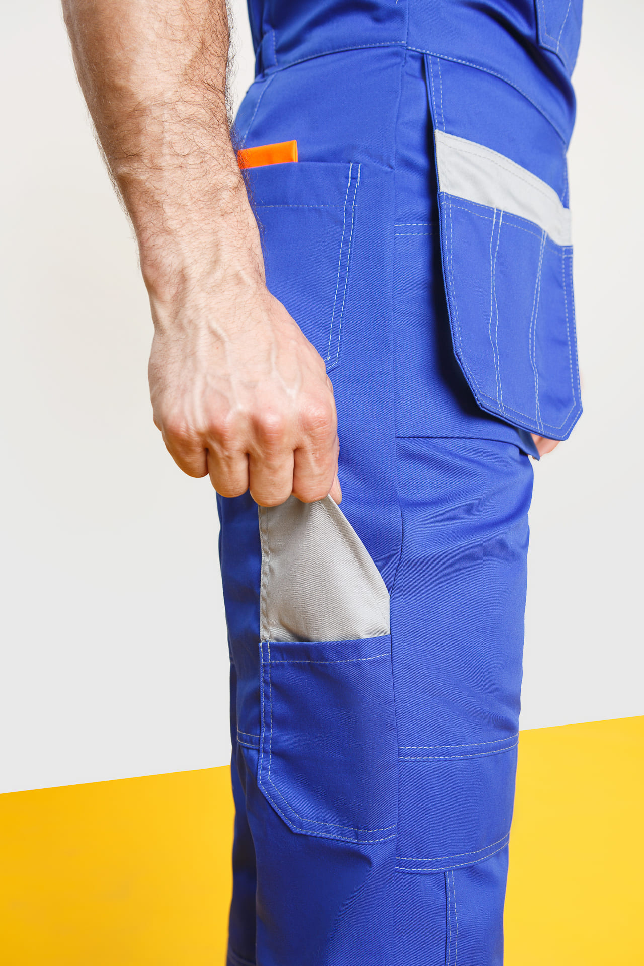 65260 Костюм "Профессионал-2" василек-светло-серый  Летняя спецодежда  размер 64-66/194-200  - Вид №18