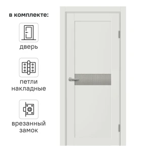 МАРИО РИОЛИ Межкомнатная дверь Сиена Г с эффектом замерзшего стекла 89397494
