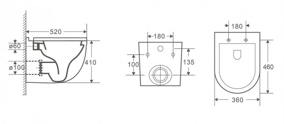 2198MW Унитаз подвесной LAB.Space  - Вид №1