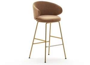 arrmet Табурет из ткани со спинкой и подставкой для ног Belle