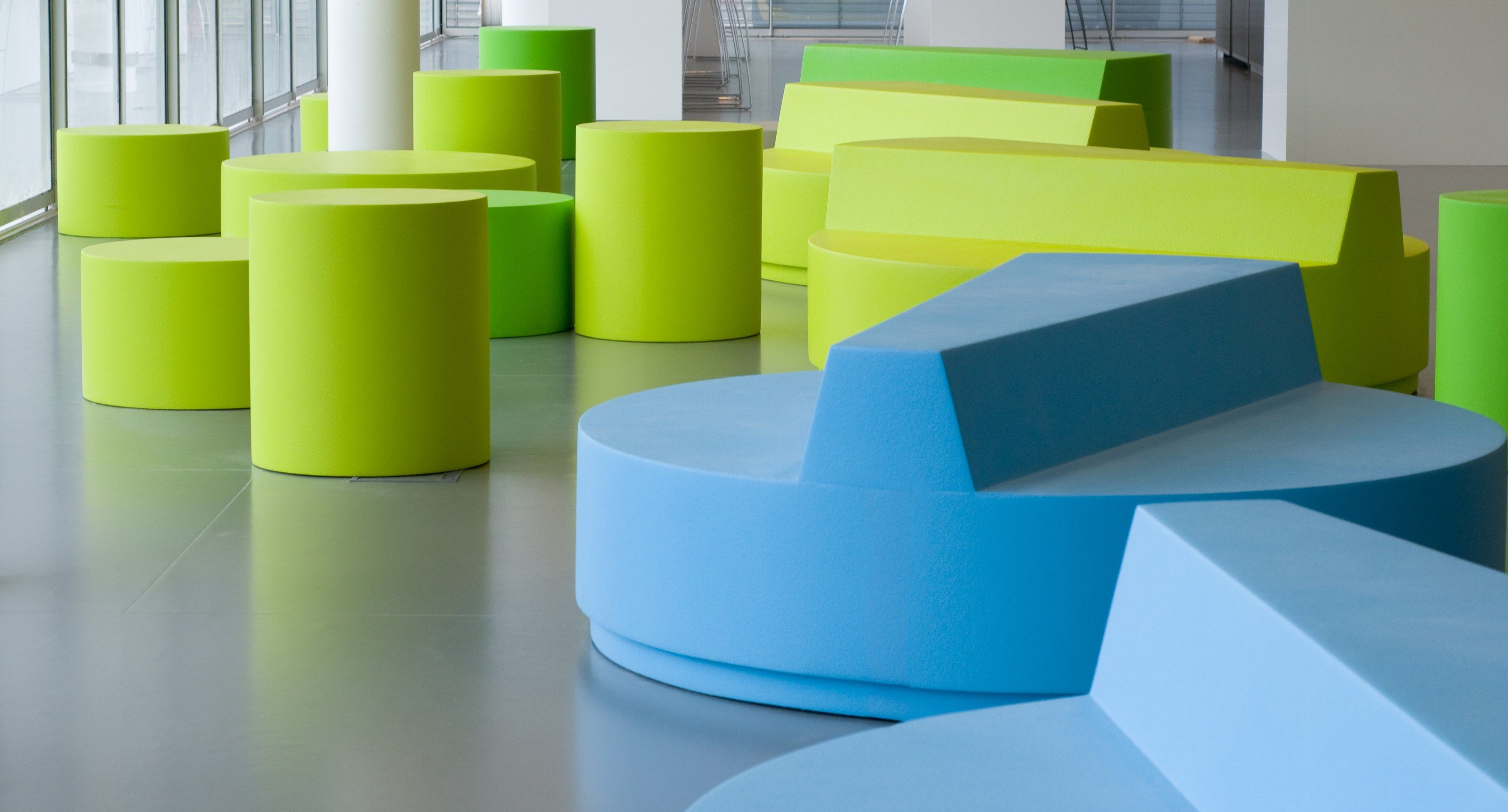 Pouf rotondo in QM Foam per contract Quinze & Milan Круглая ARCH-00038669 - Вид №2