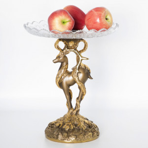 52091 Фруктовница-конфетница Лань Артемиды - 6 Бронза BOGACHO
