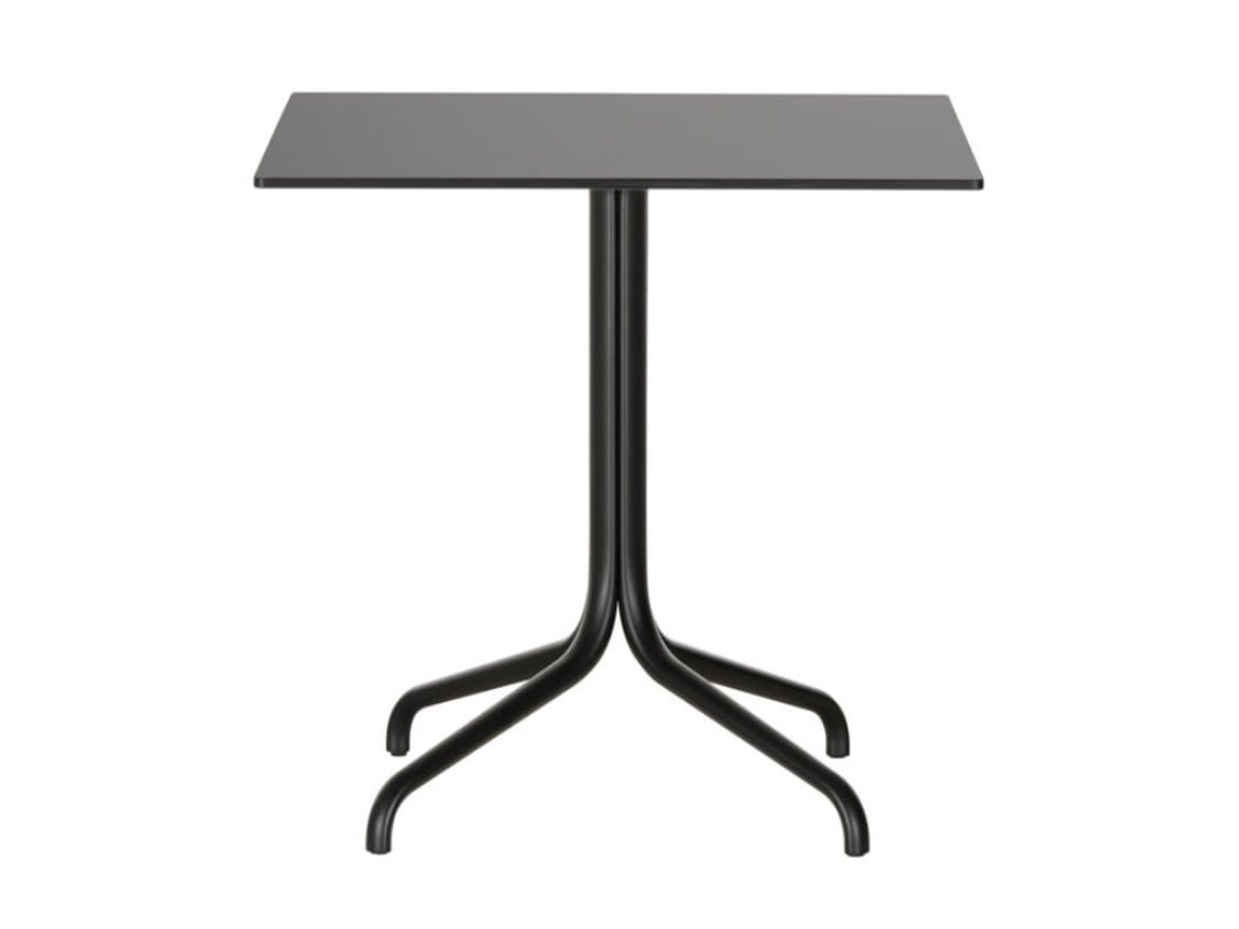 Квадратный стол со стальным основанием и деревянной столешницей VITRA Belleville Table ARCH-00073335