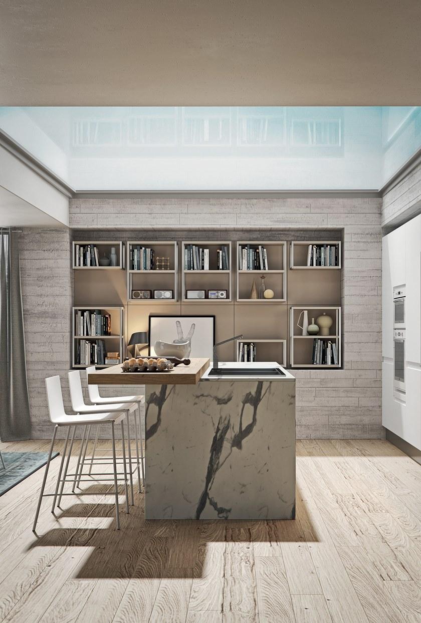 Colombini Casa Полимерная кухня на заказ sun-id-1358637 - Вид №14