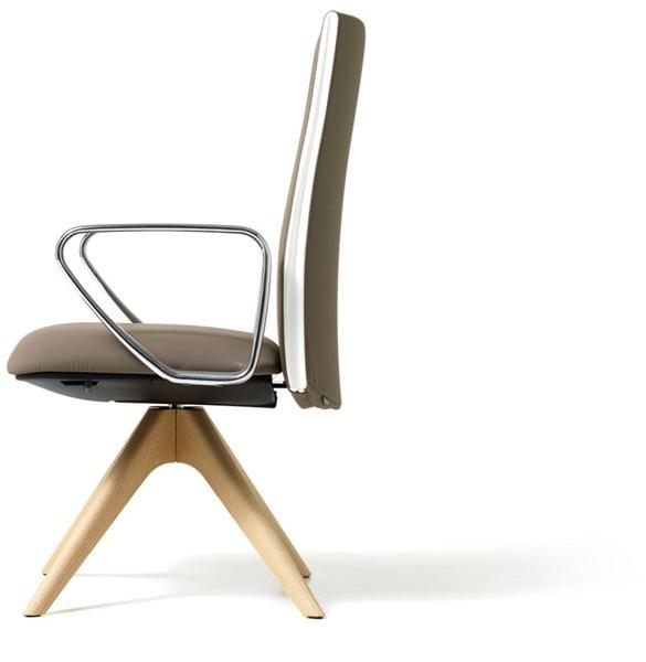 Diemme Офисный стул из ткани с подлокотниками на козелке Velvet sun-id-1488735 - Вид №2