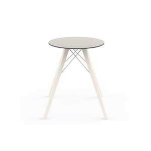 098103 Обеденный стол из дерева ø60x74 Vondom Faz