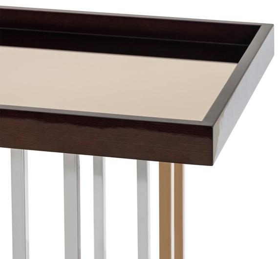 Stylish Club Прямоугольная консоль из нержавеющей стали и дерева Vector Scf.vt01 - Вид №3