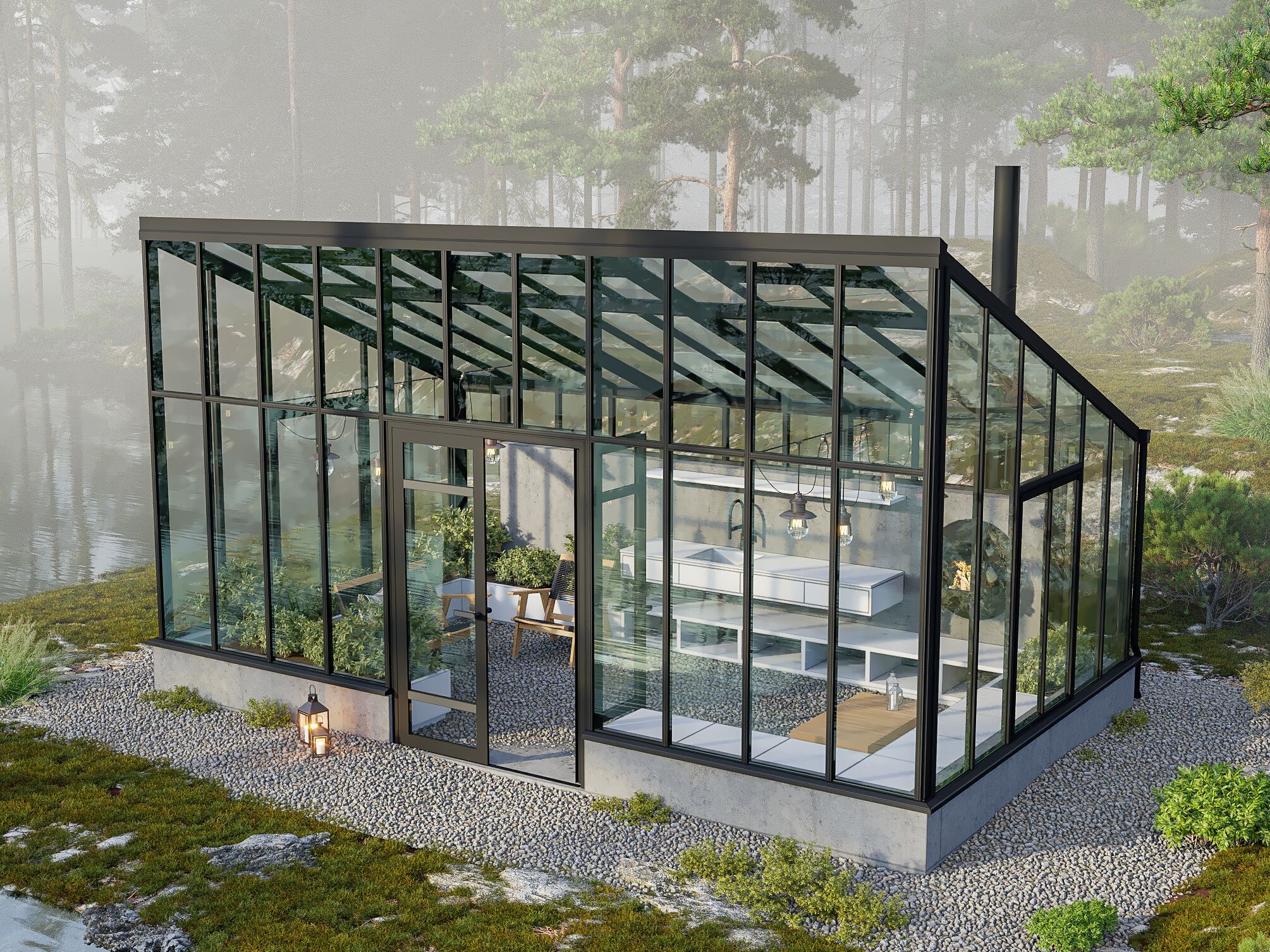 Алюминиевая Садовая теплица VANSTA Sanctuary ARCH-00146432