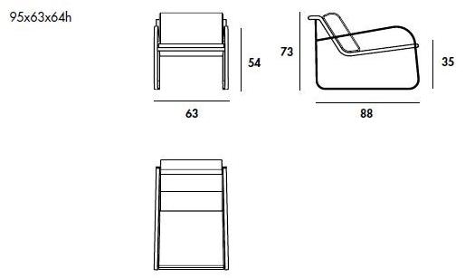 Sovet italia Мягкое кожаное кресло с подлокотниками Bugatti sun-id-1416047 - Вид №6