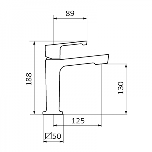 82510821 PREMIUM Белый Умывальник смеситель Белый GRB MIXERS JOLIE - Вид №1