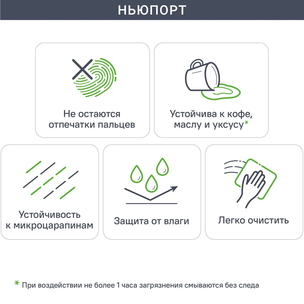 Фасад выдвижного ящика Ньюпорт 59.7x16.7 см KONSENSA ЛДСП цвет бежевый Ньюпорт Топо STLM-2162678 - Вид №4