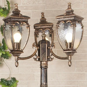 Садово-парковый светильник Elektrostandard Andromeda F/3 (GLYF-8024F/3) 4690389042713 ELEKTROSTANDARD ФОНАРЬ 268795 Золотой