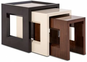 Stylish Club Квадратный лакированный деревянный журнальный столик Heritage Scf.h04