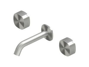 Настенный смеситель для раковины из нержавеющей стали с 3 отверстиями