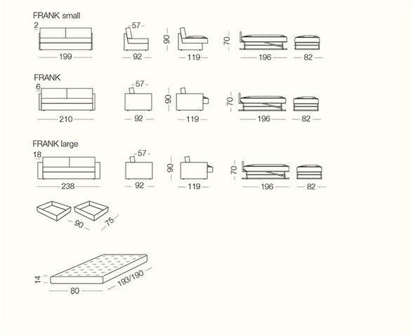 Milano Bedding 2-местный тканевый диван-кровать sun-id-1459813 - Вид №7