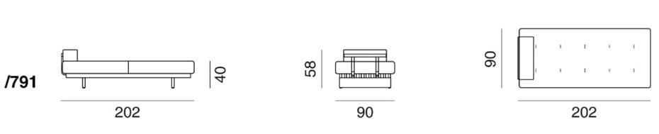Dormeuse мягкая кожа de Sede DS-80 ARCH-00079401 - Вид №4