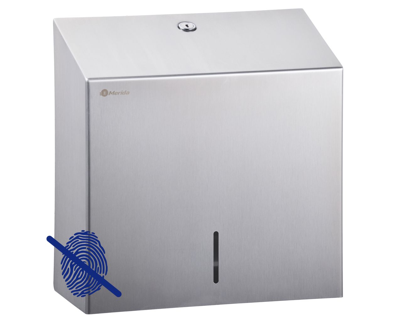 ASM171 Контейнер для бумажных полотенец STELLA Anti-FingerPrint MAXI матовая сталь с покрытием AFP Merida 