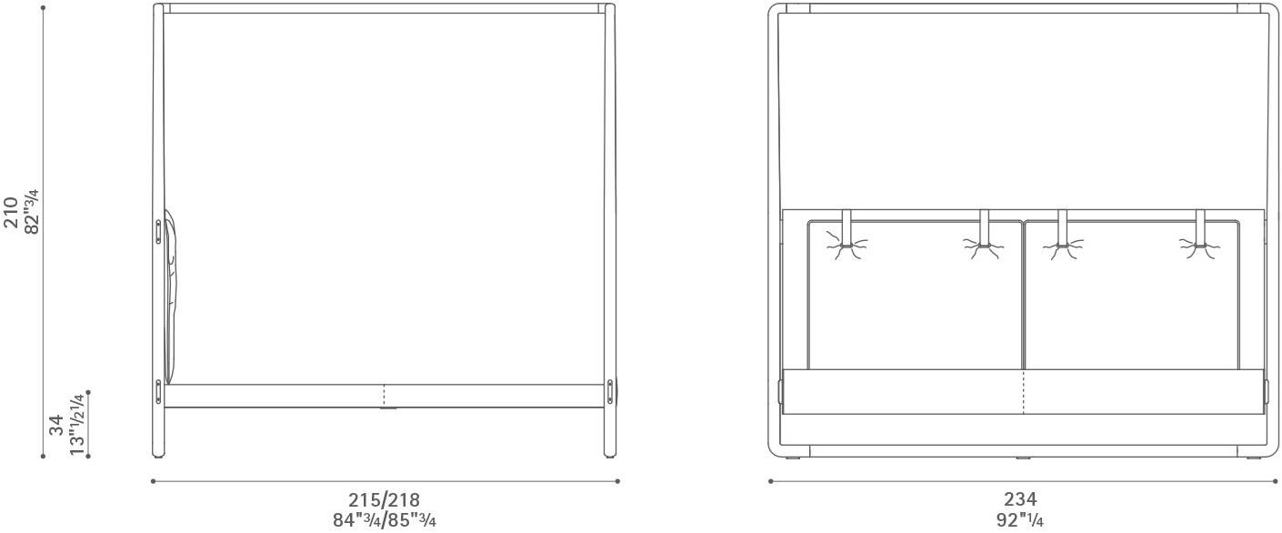 Poltrona Frau Кровать с балдахином La notte - letti sun-id-1486714 - Вид №7