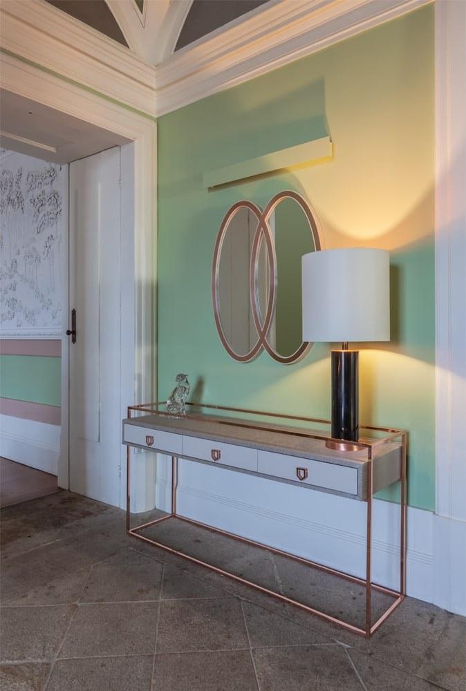 Stylish Club Овальное зеркало из дерева с настенной рамой Cocktail Scf.c18 - Вид №2