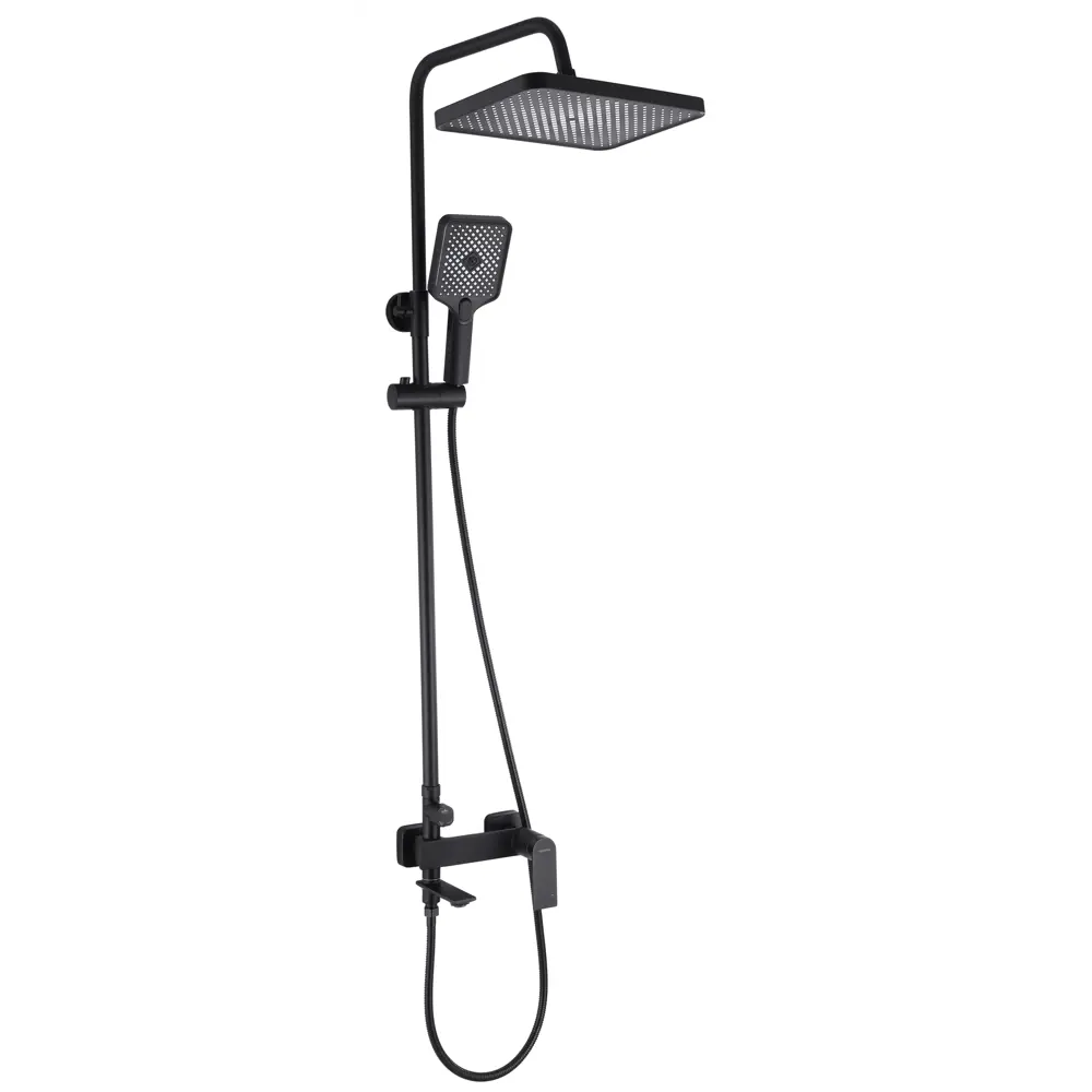 Душевая система Osgard Endi с тремя режимами и черным матовым покрытием 89392845 STLM-1576212 - Вид №1