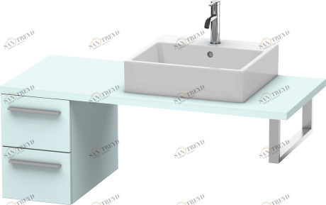 XL543500909 Шкафчик для консоли X-Large #XL5435 300 x 548 мм Светло-голубой матовый декор Duravit