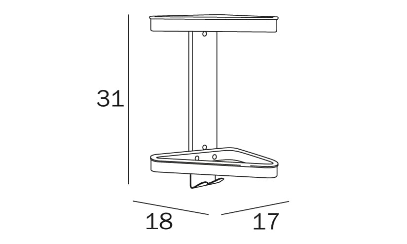 Настенная мыльница из ПММА INDA® HOTELLERIE ARCH-00076218 - Вид №2