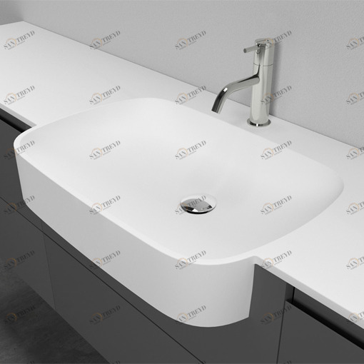 TOPMATT40218 Накладная раковина на столешницу  прямоугольная Antoniolupi TOPMATT