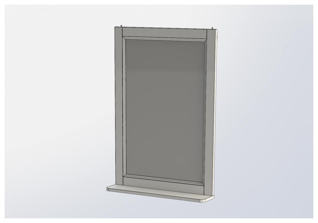 Зеркало Aquanet Бостон М 60 белый 00209675 - Вид №3