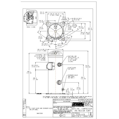 Danfoss MLZ — герметичные спиральные компрессоры MLZ066T4LC9A Компрессор спиральный 121L8656 