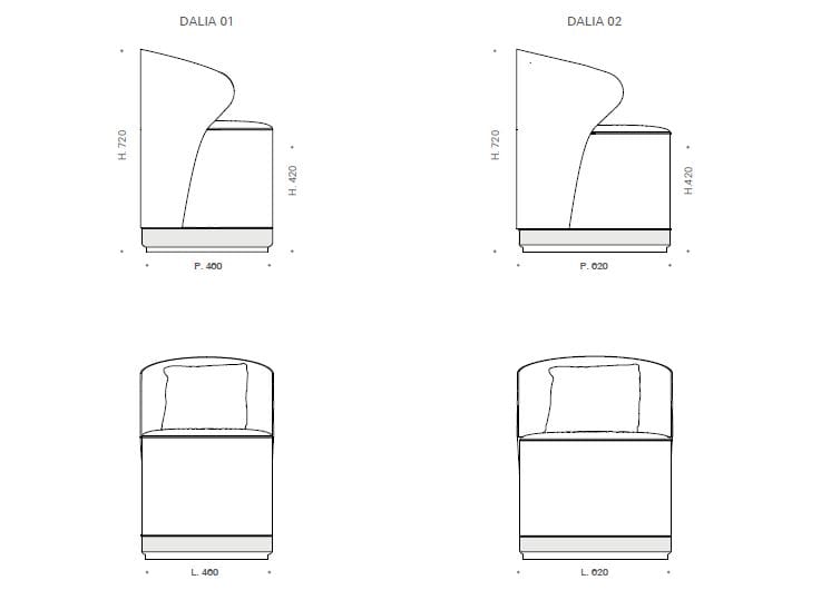 Кресло из кожи и ткани Kico Living Complements ARCH-00029712 - Вид №4