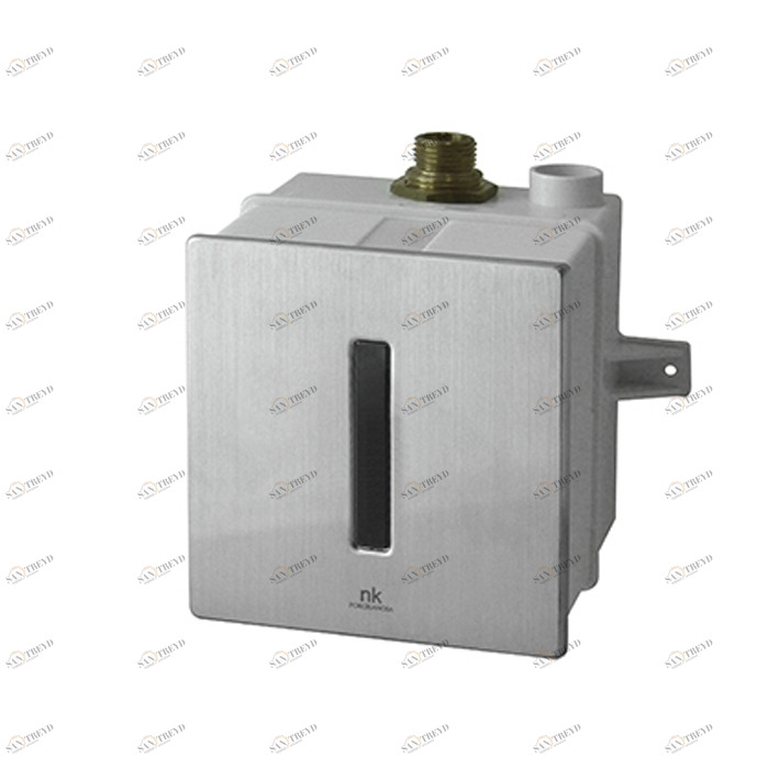 ИК-сливной клапан для писсуара. Установка в сплошные стены. Включает батарею 9 В  Complementos sensor NOKEN 100190274  BRUSHED STAINLESS STEEL 