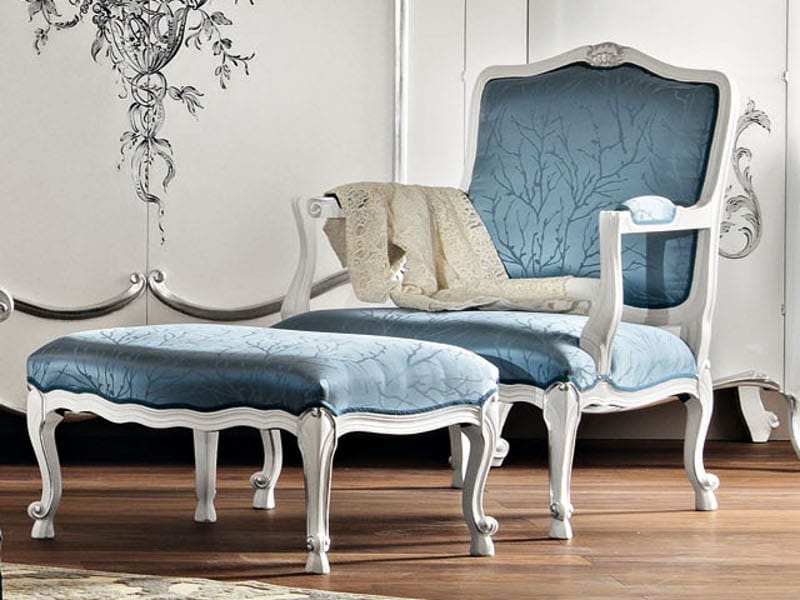 Кресло с подставкой для ног Modenese Luxury Interiors Villa Venezia ARCH-00112754