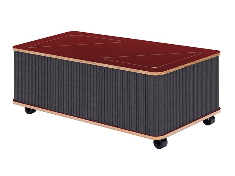 Низкий журнальный столик из войлока с колесами Askia THE CATCHER ARCH-00043317 - Вид №4