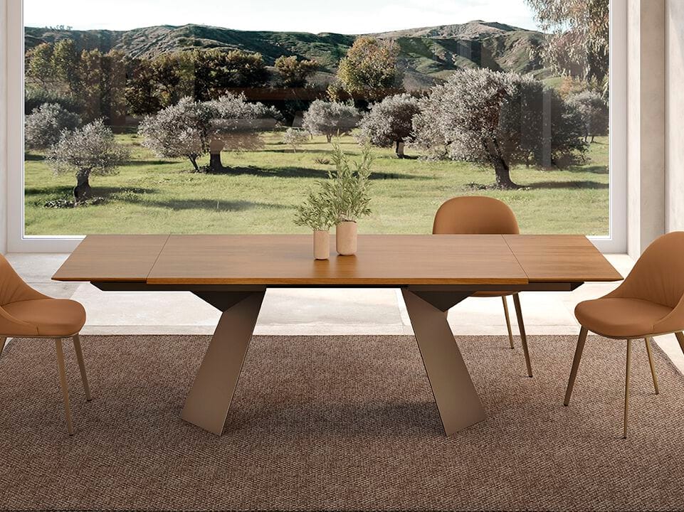 Прямоугольный выдвижной стол из шпона Febal Casa PHOENIX ARCH-00024723