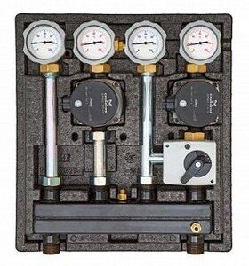 Насосная группа Kombimix UK_MK с насосом Grundfos UPM3 Hybrid 15-70