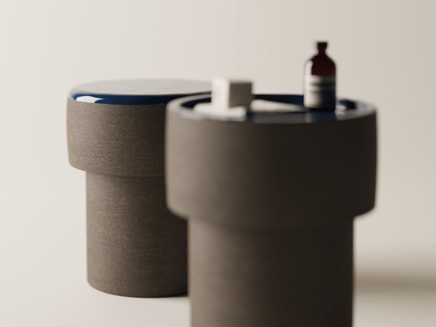 Круглый журнальный столик из огнеупорного камня Agape Cenote ARCH-00135989 - Вид №3