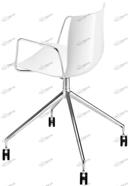 arper Кресло на эстакаде с подлокотниками на колесиках Catifa 46 sun-id-1369513