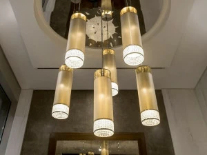 NEXO LUCE Светодиодная люстра из стали и стекла Oxen bespoke 2361a0