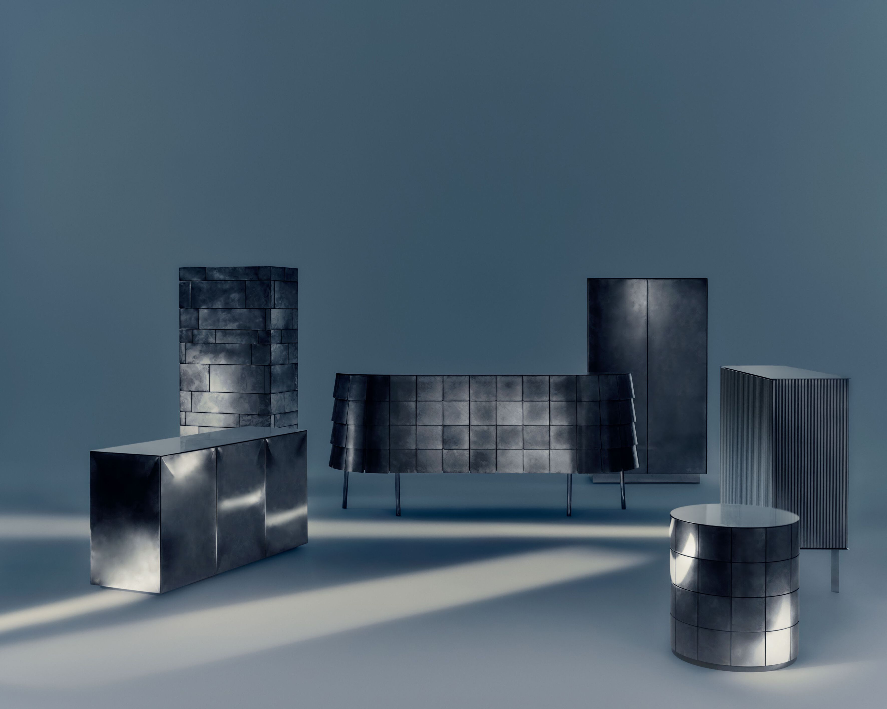 Комод из нержавеющей стали DE CASTELLI Iridium Edition ARCH-00071999 - Вид №2