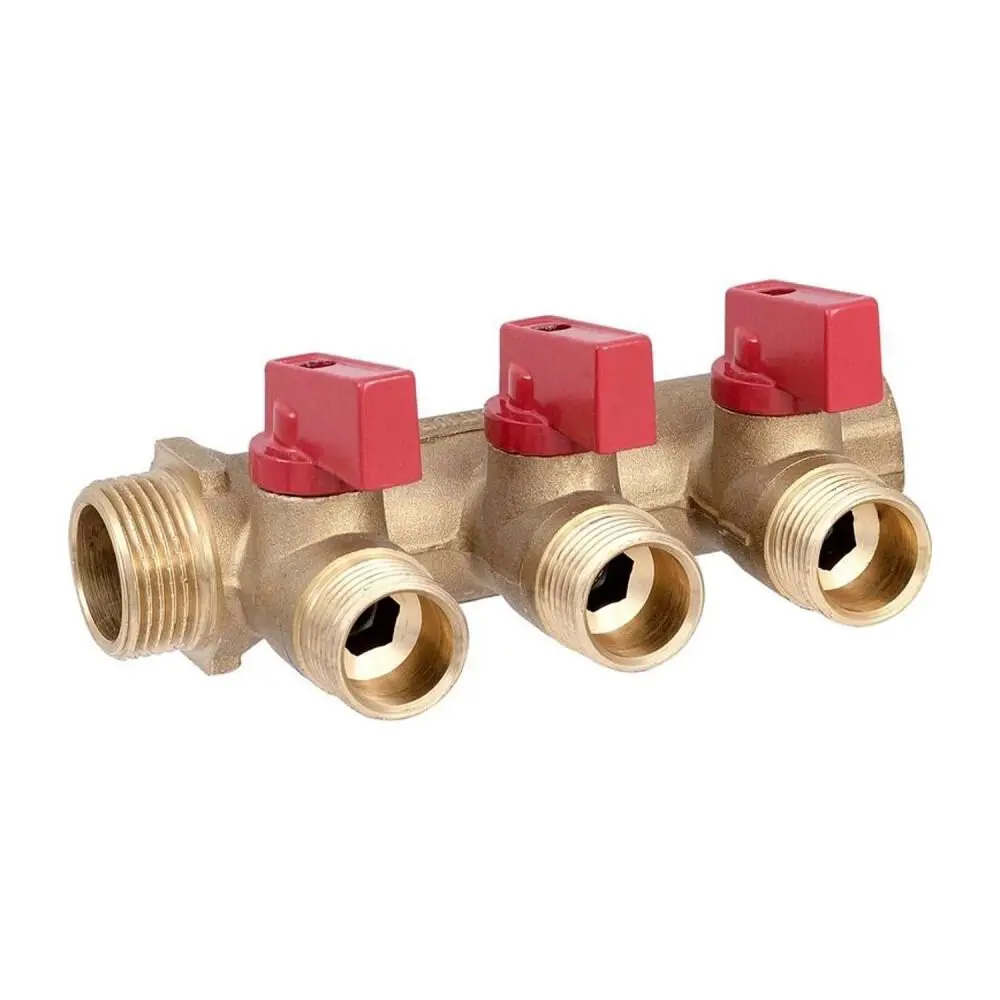 Коллектор Aquasfera на 3 выхода 3/4"x1/2" латунь STLM-2029552