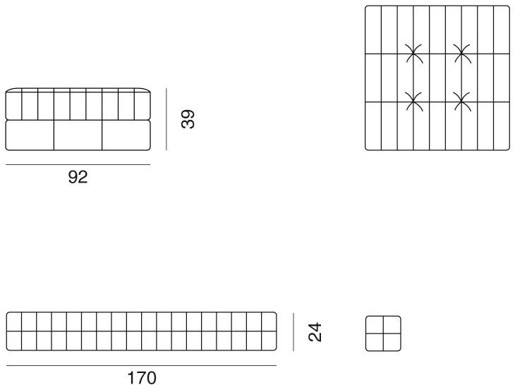 de Sede Модульный диван-трансформер в коже sun-id-1355867 - Вид №5
