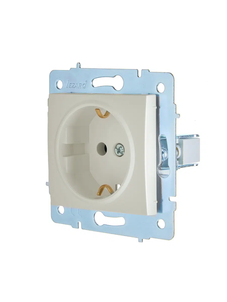 ASTI Розетка с/з ПБТ крем механизм LEZARD 7081-0388-122B - Вид №3