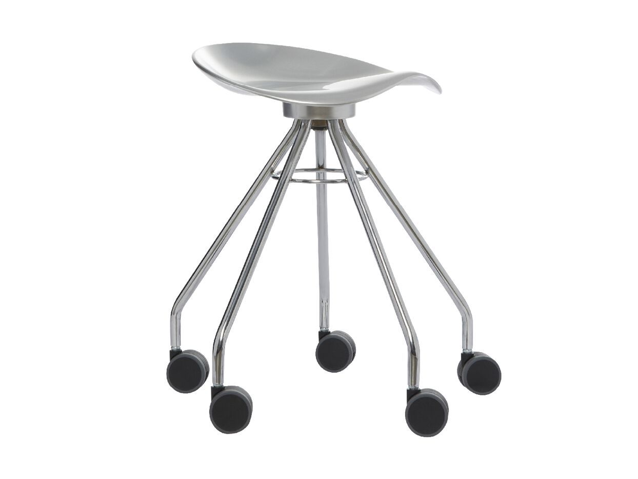 Алюминиевый низкий стул с колесами BD Barcelona JAMAICA ARCH-00022631