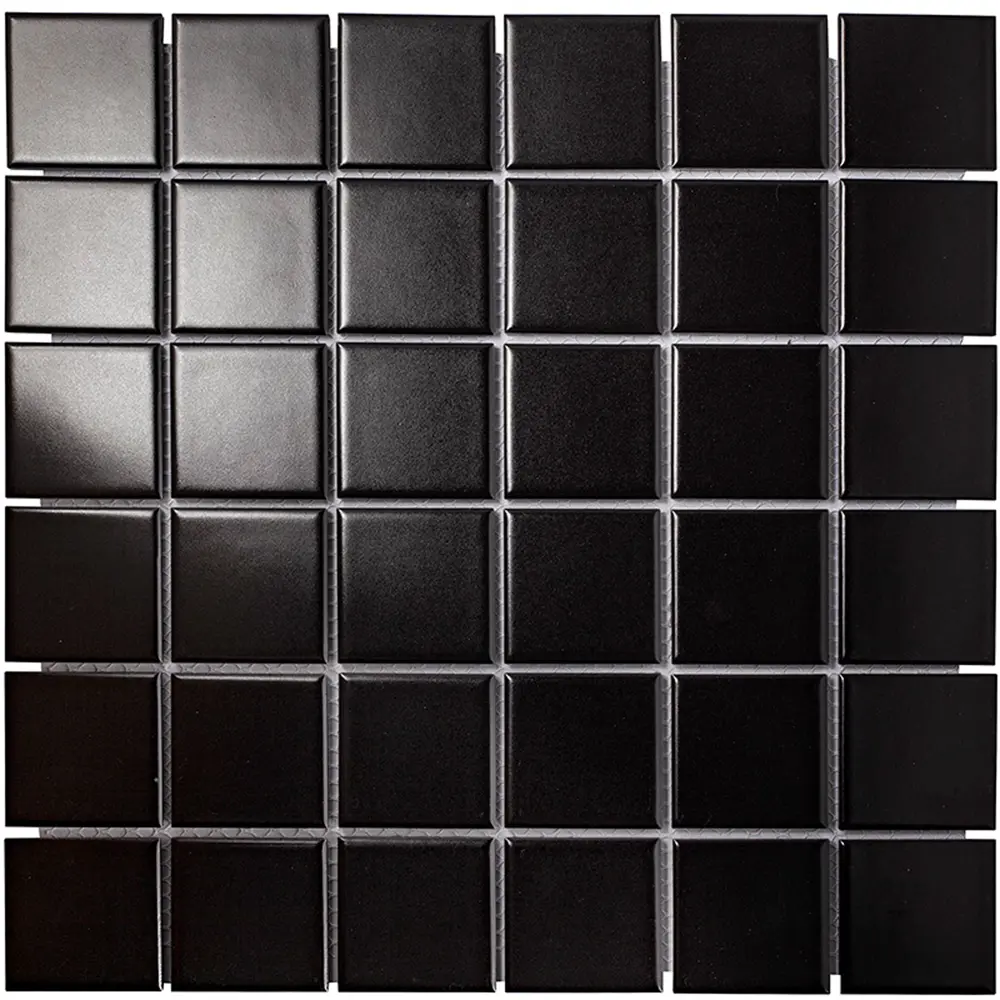 Мозаика керамическая Smart Mosaic Homework Black Matt 30.6x30.6 см цвет черный 82909310 STLM-2087121 - Вид №2