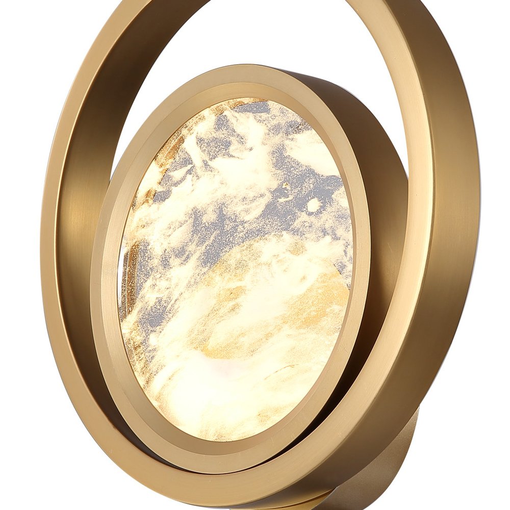 Светильник настенный золотистый Moon Light 3A ant.brass MB8700-1A antique brass DELIGHT COLLECTION  00-3882913 Золото  - Вид №1