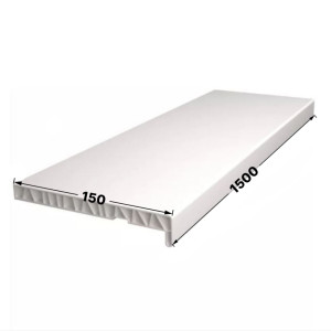 Подоконник ПВХ /белый/ 150х1500 STSR-1938