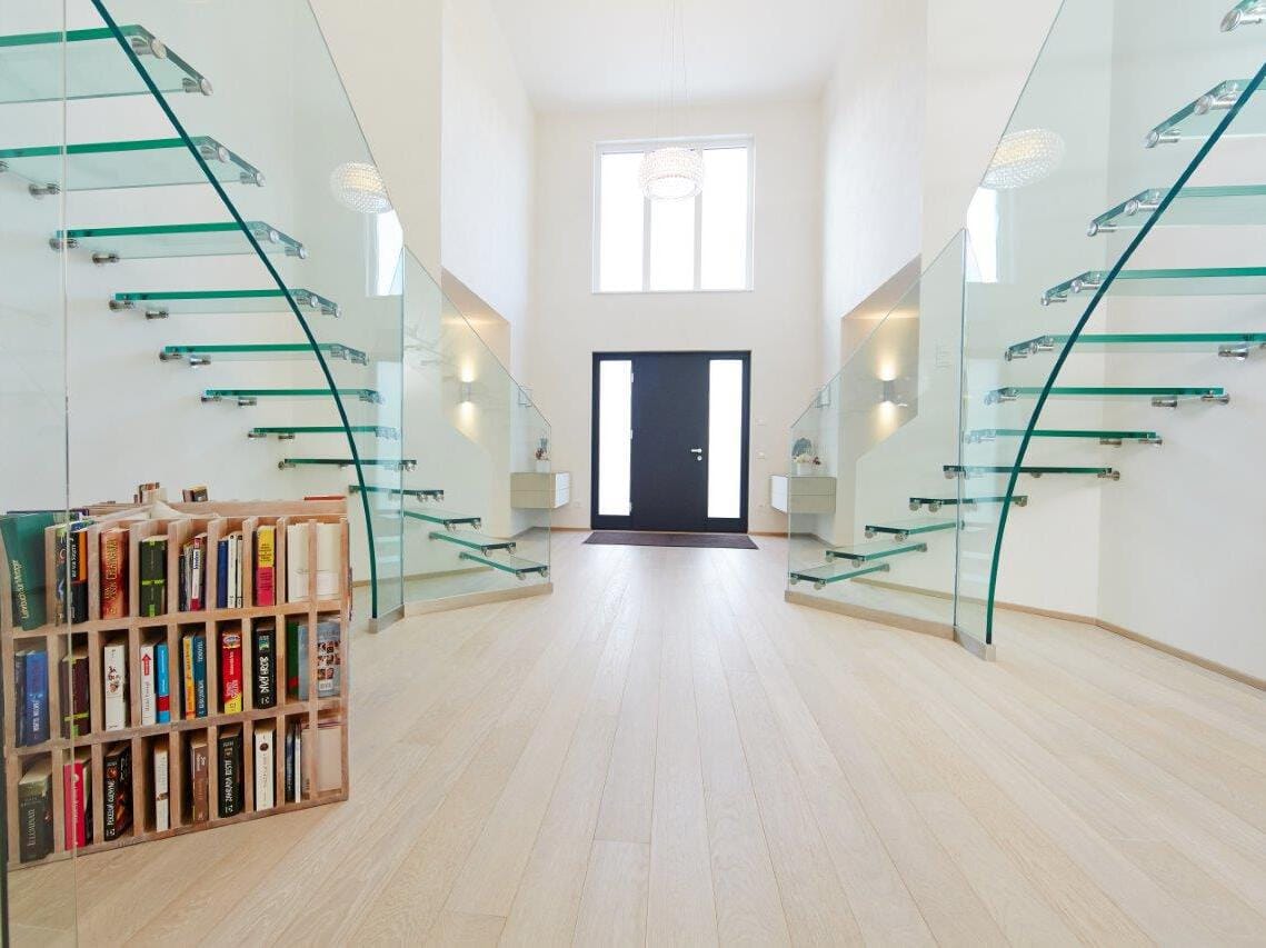 Стеклянная двойная лестница Siller Treppen Mistral ARCH-00053236