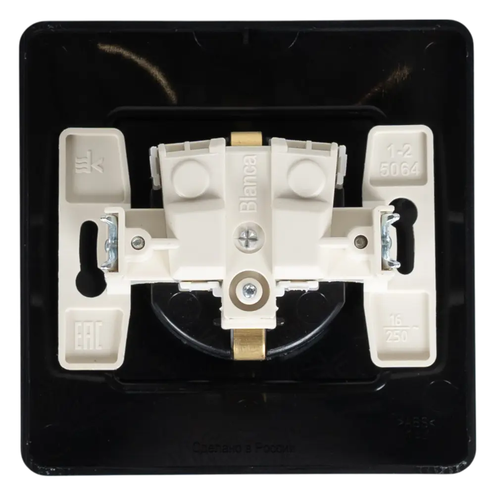 Розетка встраиваемая Systeme Electric Blanca с заземлением со шторками цвет антрацит STLM-2187996 - Вид №4